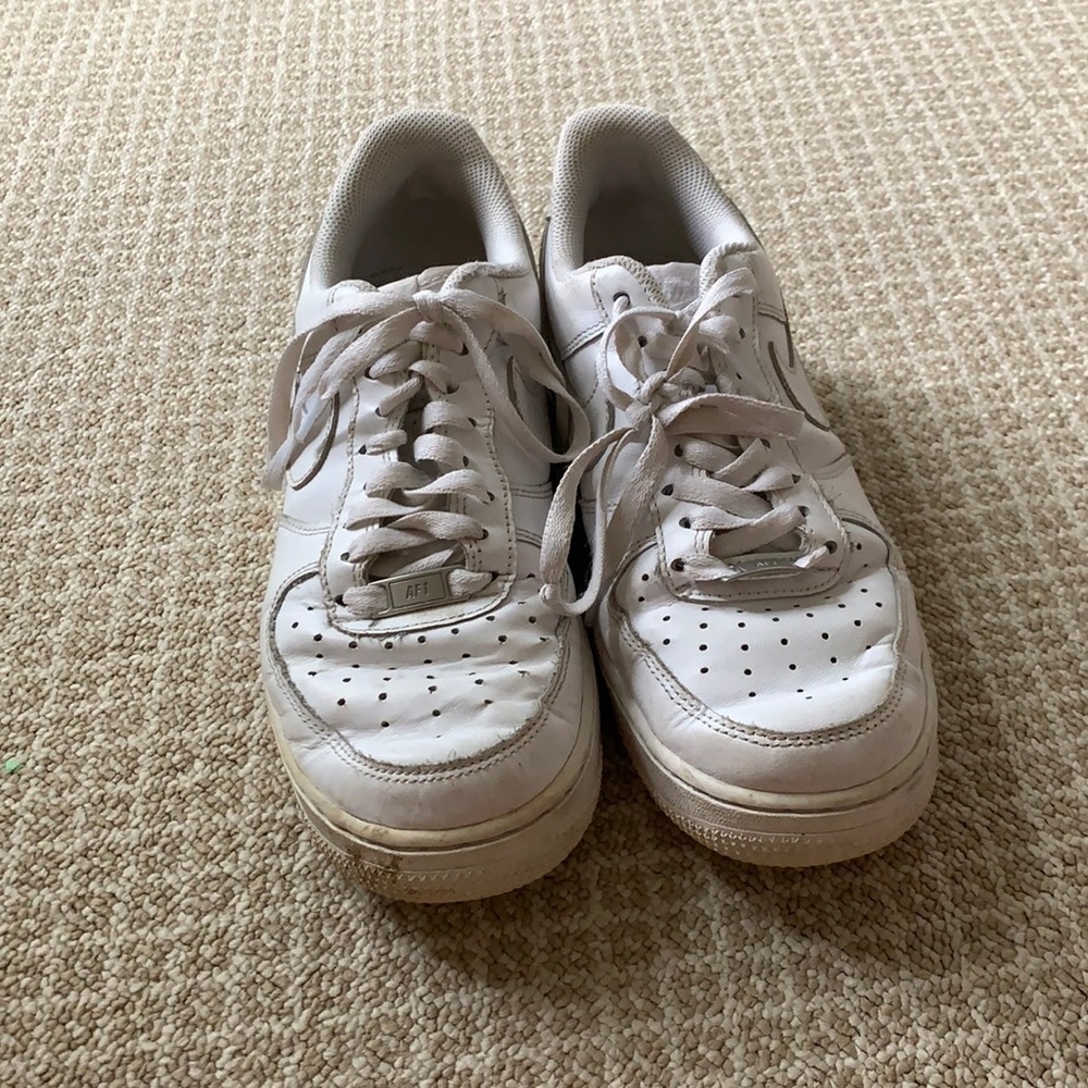 Nike white Air Force 1’s
